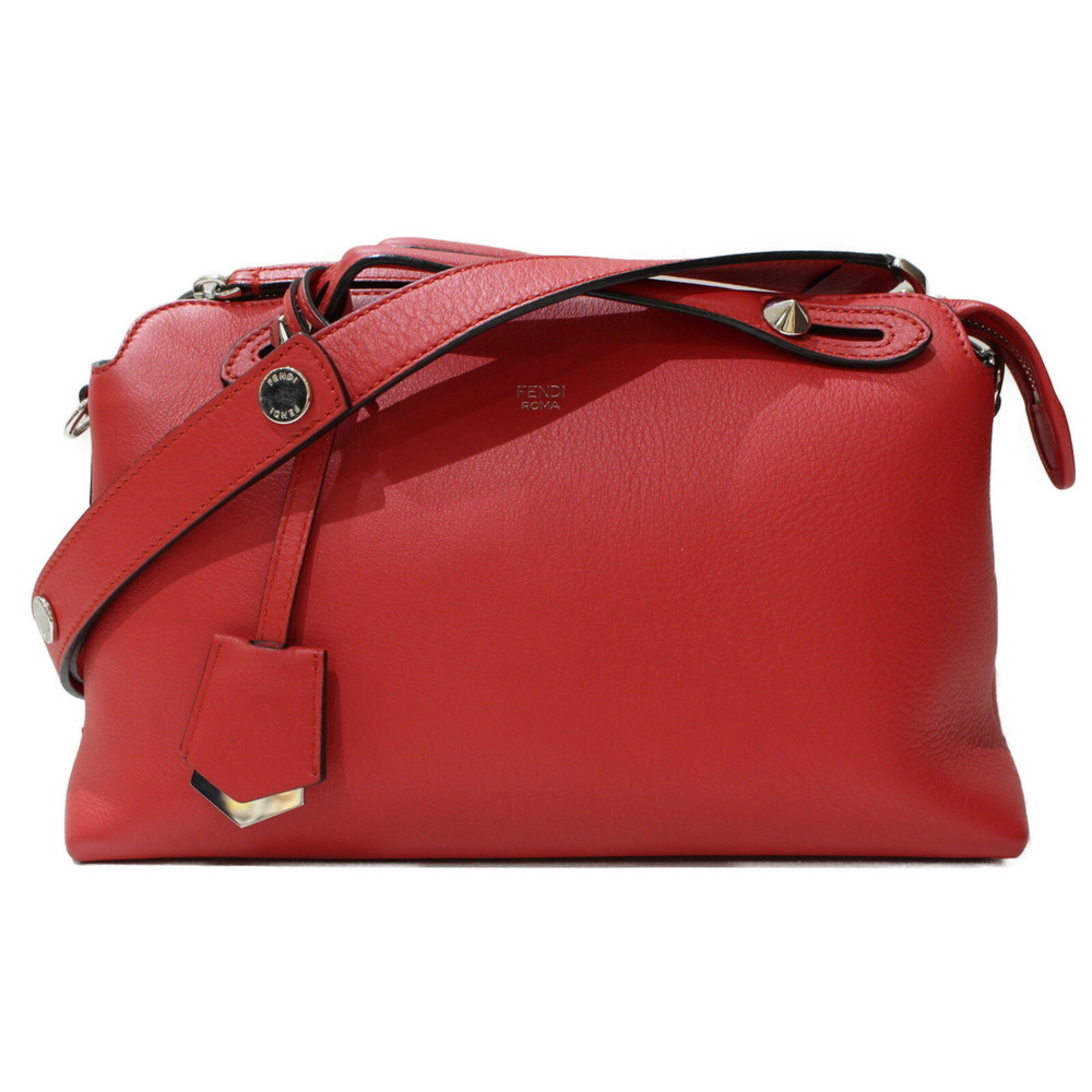 FENDI By the Way handbag shoulder bag red leather
